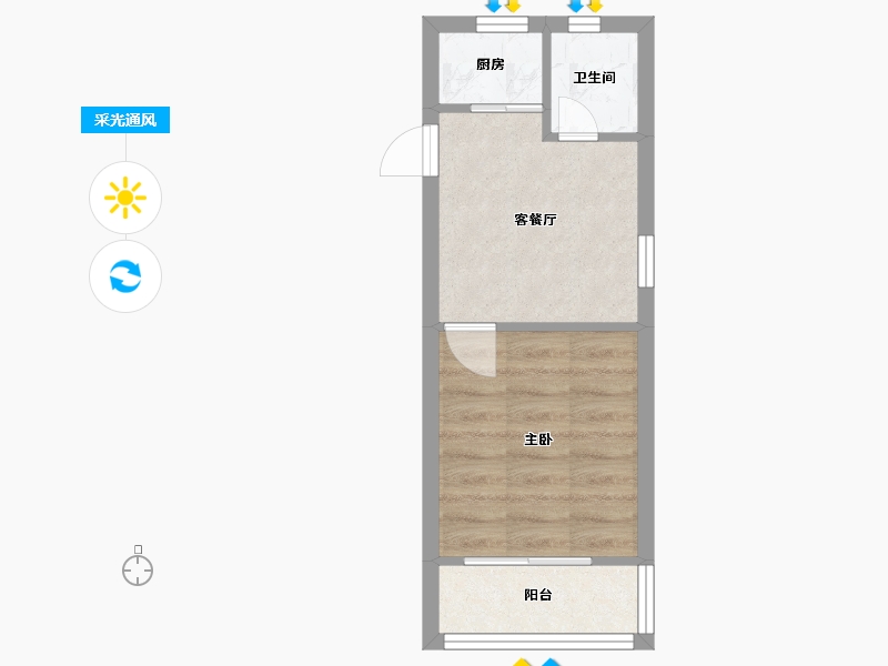 浙江省-杭州市-三塘沁园-27.36-户型库-采光通风