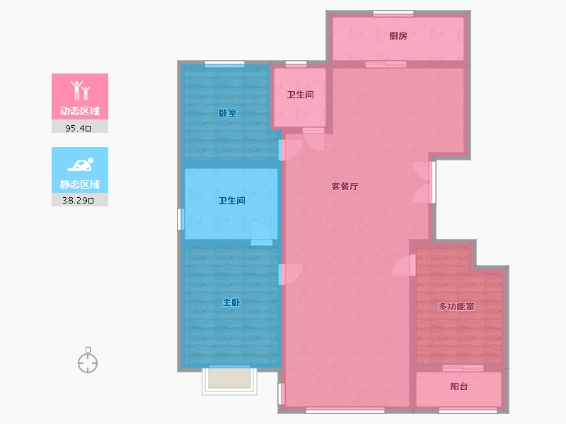 河北省-张家口市-领秀城3号院-130.00-户型库-动静分区