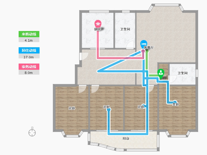 江苏省-苏州市-师惠花苑-145.46-户型库-动静线