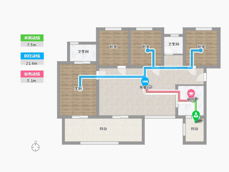 云南省-昭通市-红星红城国际-133.60-户型库-动静线