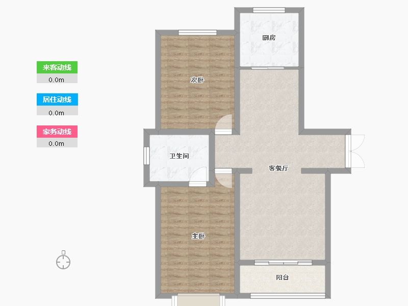 宁夏回族自治区-银川市-宏基月湖湾-94.40-户型库-动静线