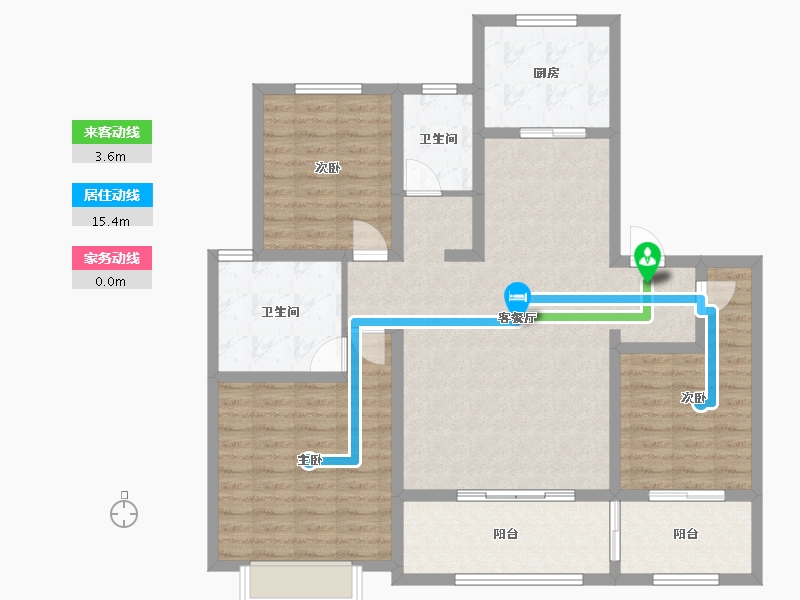 山东省-菏泽市-曹州毛胡同-110.16-户型库-动静线