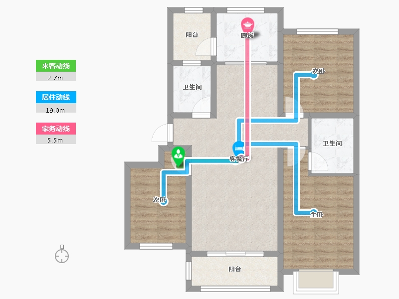 河北省-衡水市-康馨国际-98.01-户型库-动静线