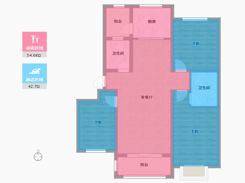 河北省-衡水市-康馨国际-98.01-户型库-动静分区