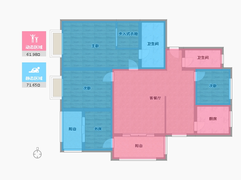 山东省-菏泽市-西湖豪园-125.00-户型库-动静分区