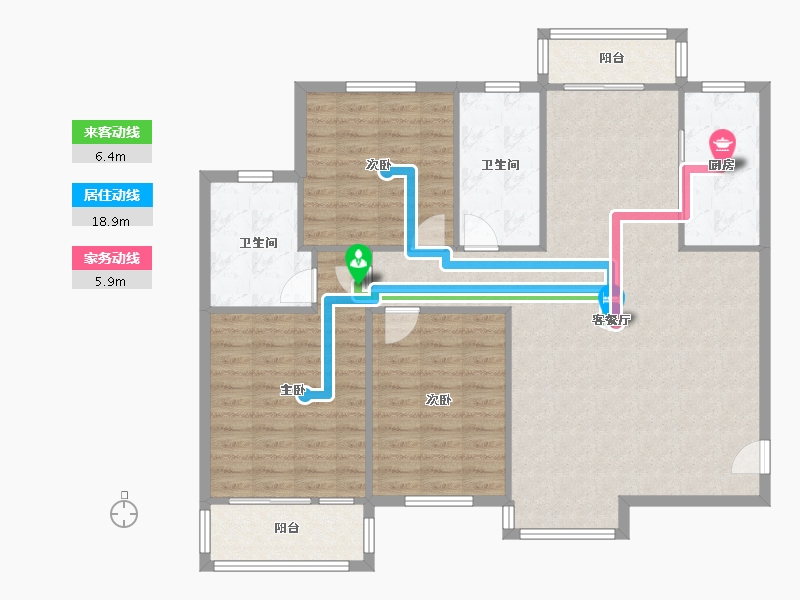 河南省-洛阳市-翰林苑-115.20-户型库-动静线