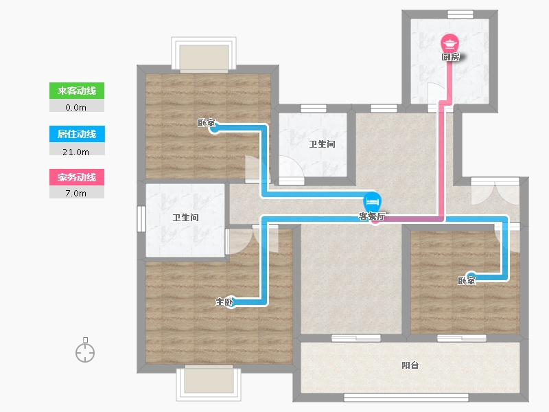 江西省-上饶市-山水金麟府-93.31-户型库-动静线