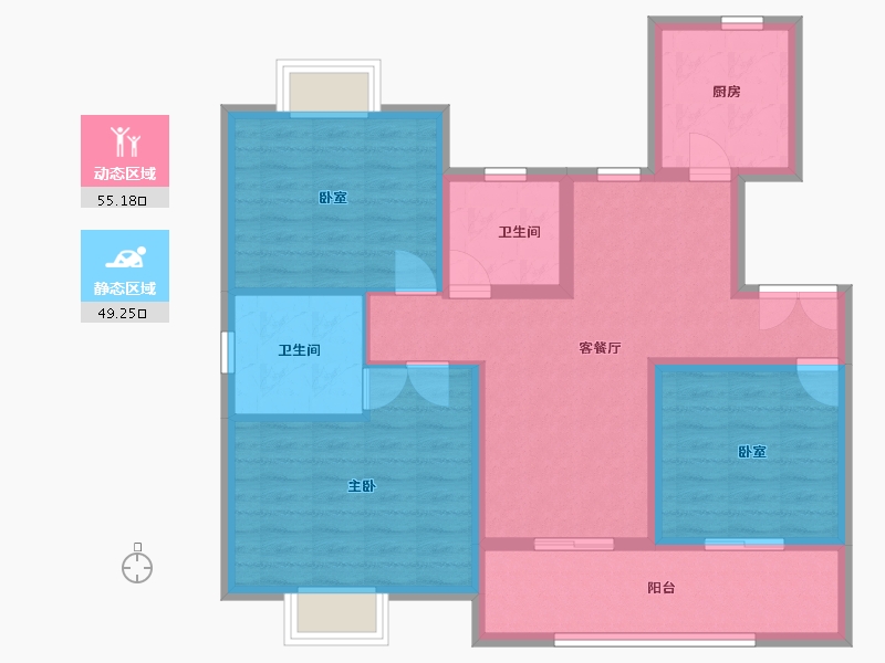 江西省-上饶市-山水金麟府-93.31-户型库-动静分区