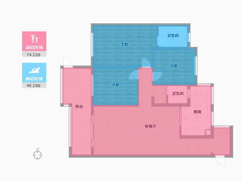 湖南省-怀化市-滨江1号-112.00-户型库-动静分区