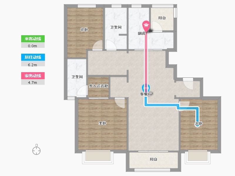 山东省-济南市-西城济水上苑-112.00-户型库-动静线