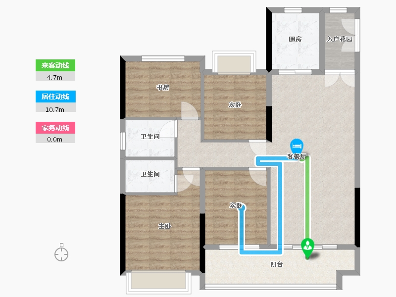 湖南省-株洲市-爱琴海中央城-107.20-户型库-动静线