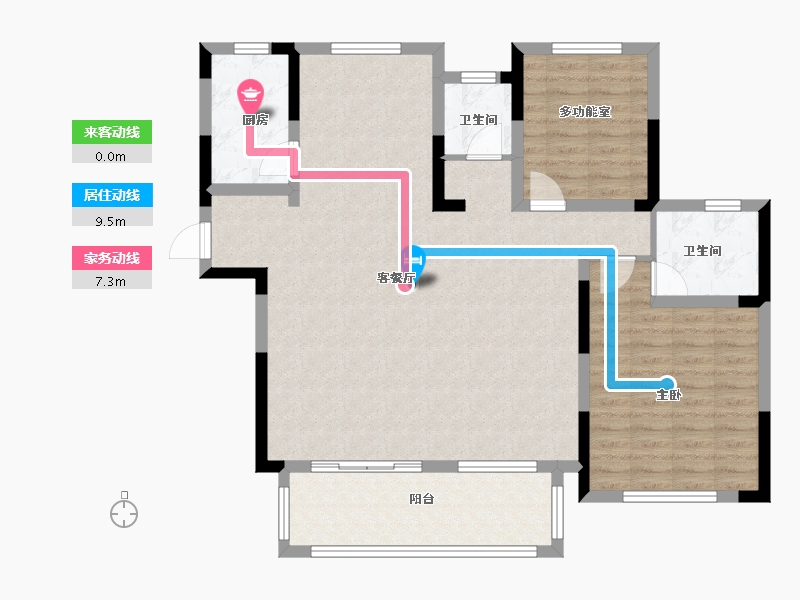 河南省-信阳市-信合龙江春天-108.00-户型库-动静线