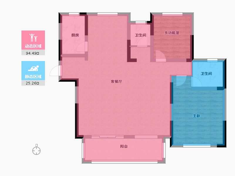 河南省-信阳市-信合龙江春天-108.00-户型库-动静分区