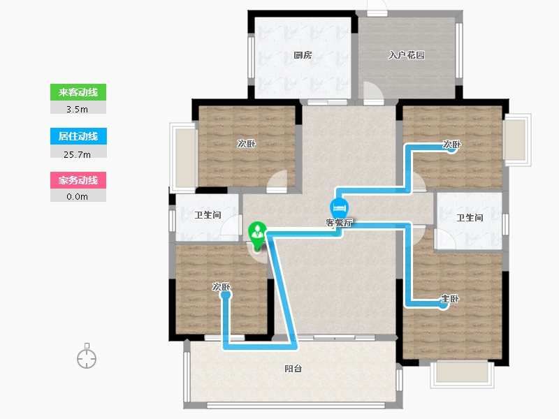 湖南省-邵阳市-汇富金街-134.99-户型库-动静线