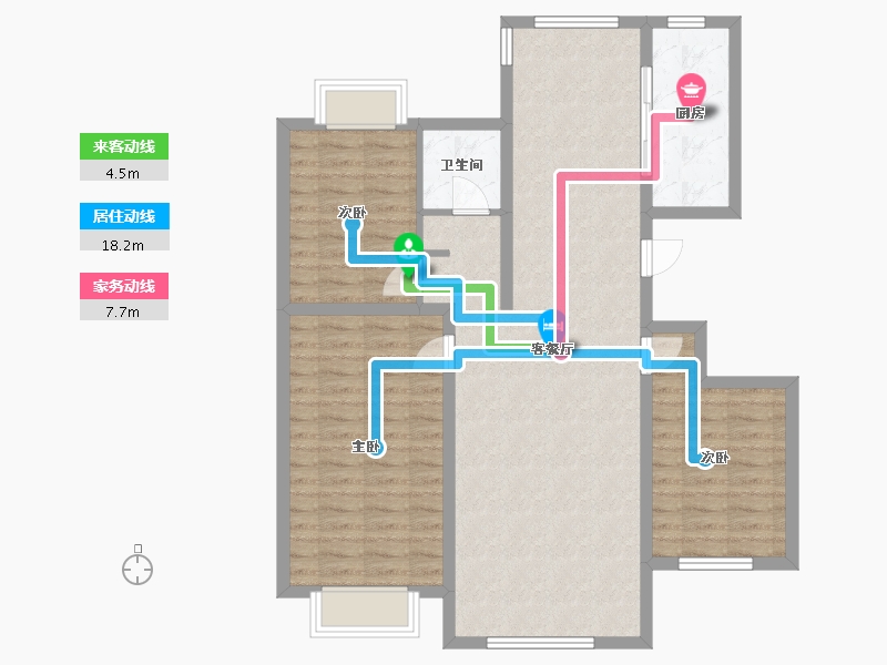 江苏省-连云港市-福馨佳园-102.40-户型库-动静线