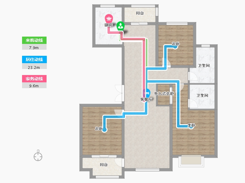 山东省-滨州市-山水御境-121.60-户型库-动静线