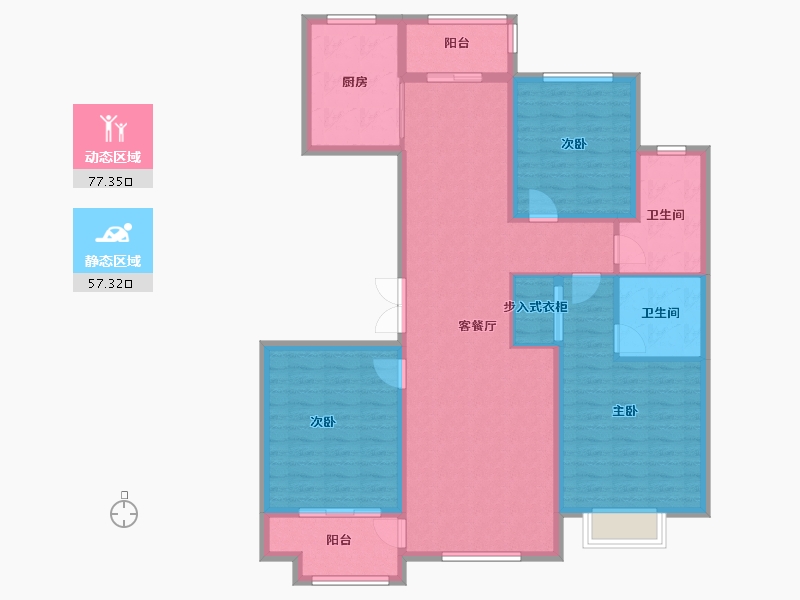 山东省-滨州市-山水御境-121.60-户型库-动静分区