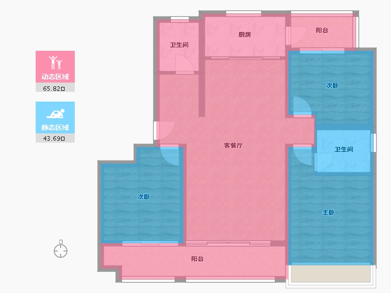 山东省-日照市-名门旺福-98.40-户型库-动静分区