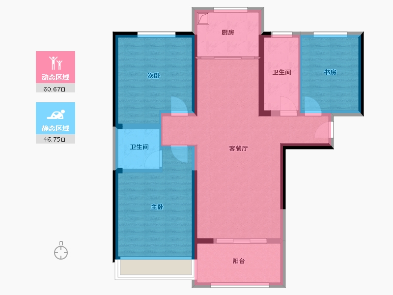 河南省-平顶山市-九龙广场-96.80-户型库-动静分区