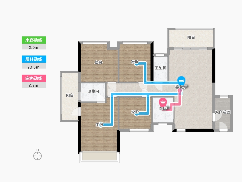 广西壮族自治区-贺州市-碧水名庭-112.26-户型库-动静线