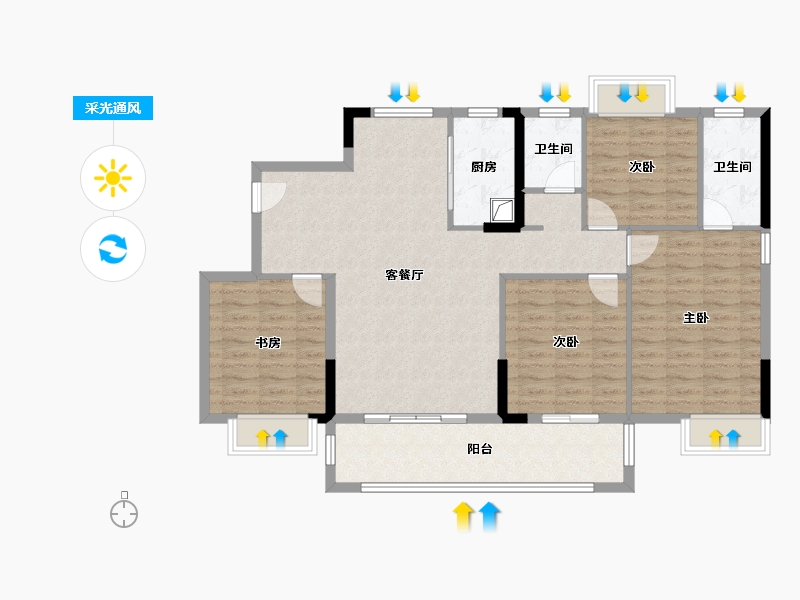 福建省-三明市-博学院-114.55-户型库-采光通风