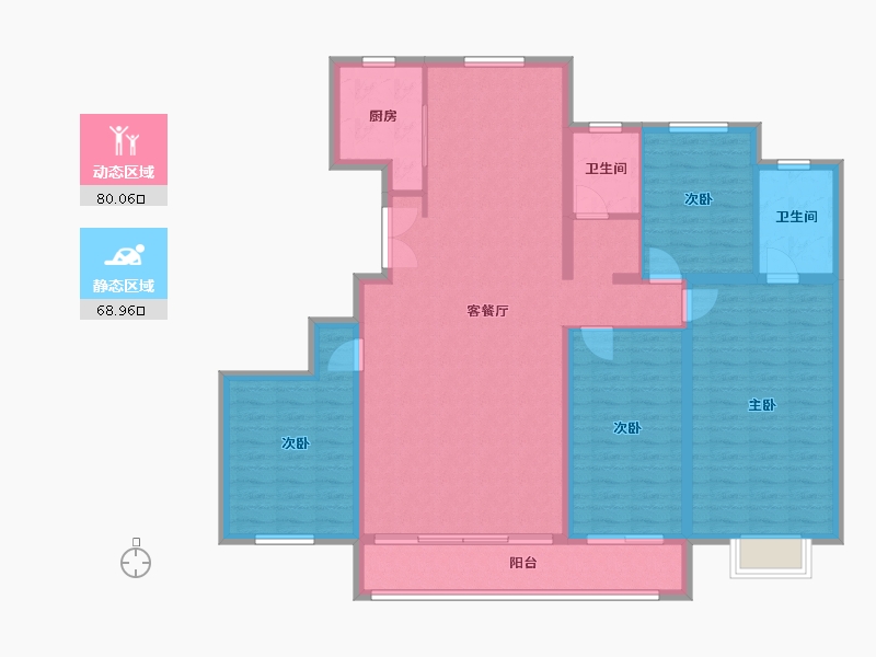 河北省-邢台市-东方御园-116.00-户型库-动静分区