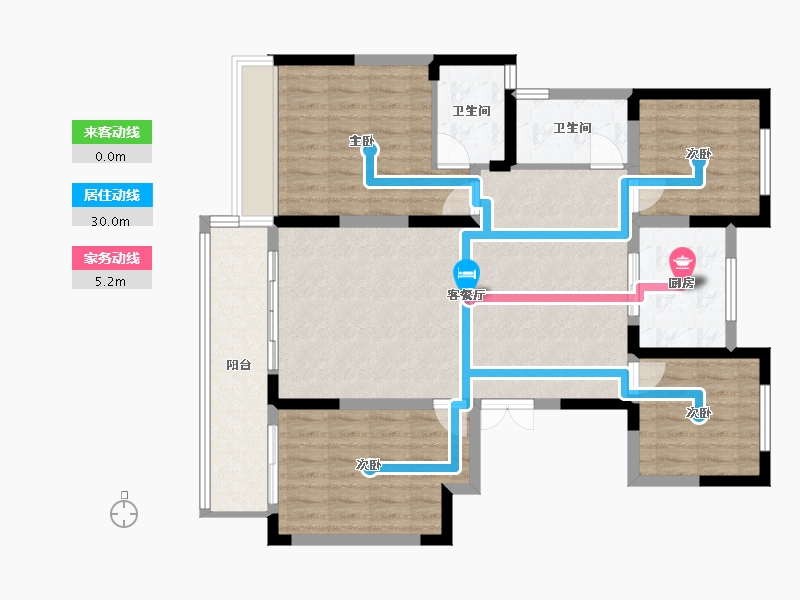 河南省-濮阳市-明珠朗润园-112.16-户型库-动静线