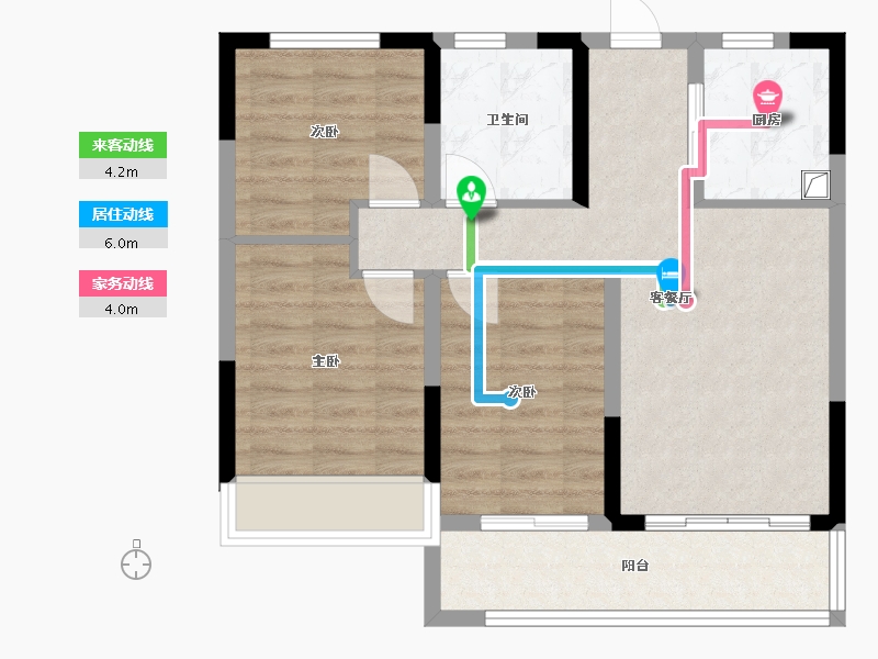 浙江省-杭州市-金隅春棠澜府-71.20-户型库-动静线