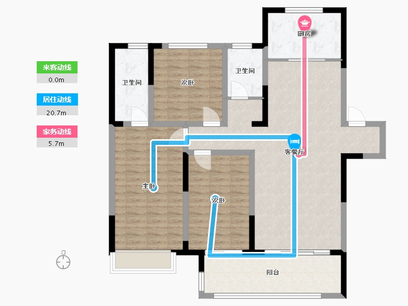 河南省-漯河市-舞阳建业城-111.00-户型库-动静线