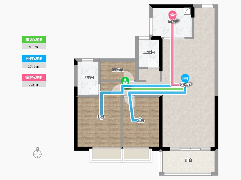 福建省-泉州市-央景楼王-103.36-户型库-动静线