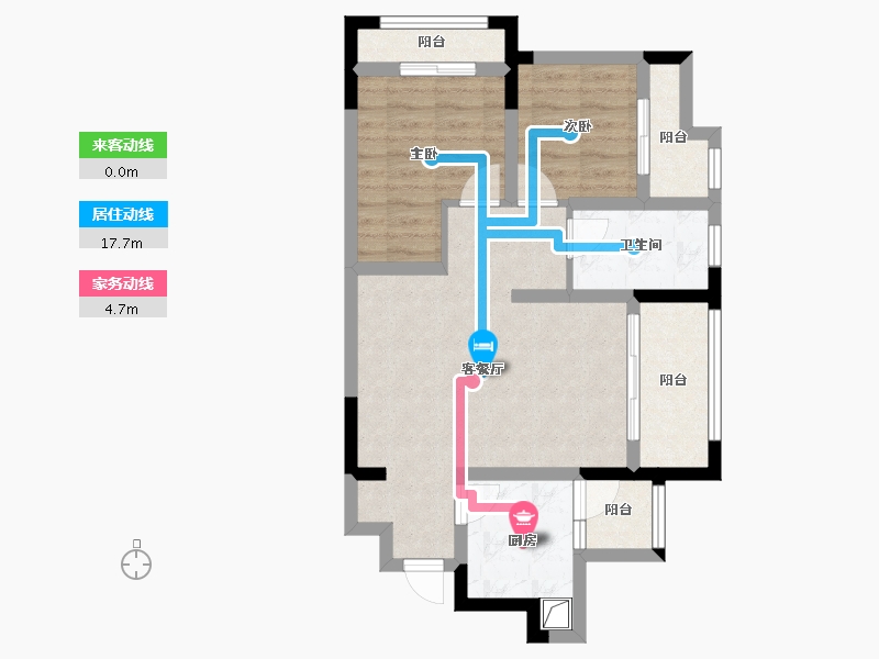 四川省-成都市-光华瑞廷-66.58-户型库-动静线