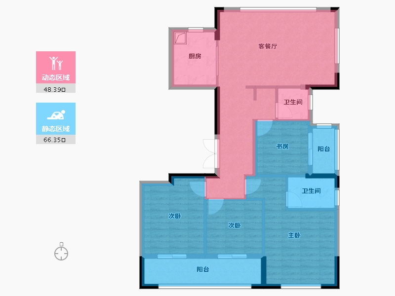 浙江省-丽水市-东景湾-112.00-户型库-动静分区