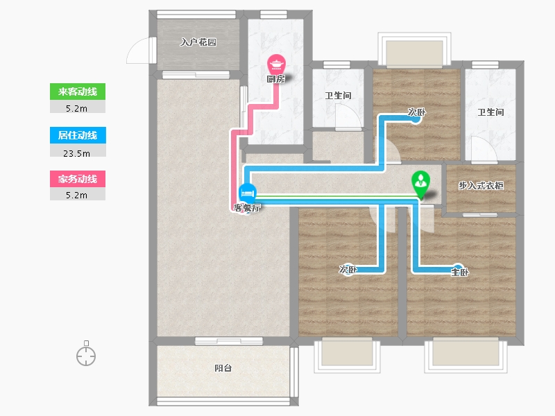 湖北省-黄冈市-麻城影源健康城-96.00-户型库-动静线