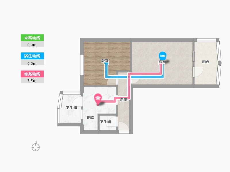 甘肃省-兰州市-兰石家属院-41.60-户型库-动静线