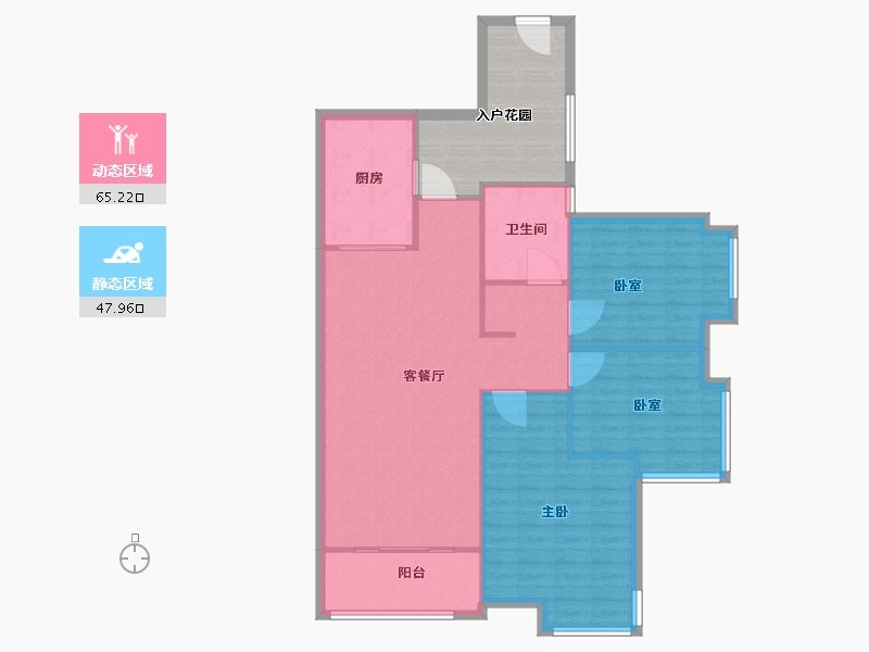 广东省-广州市-亚运城天成-A区-77.00-户型库-动静分区