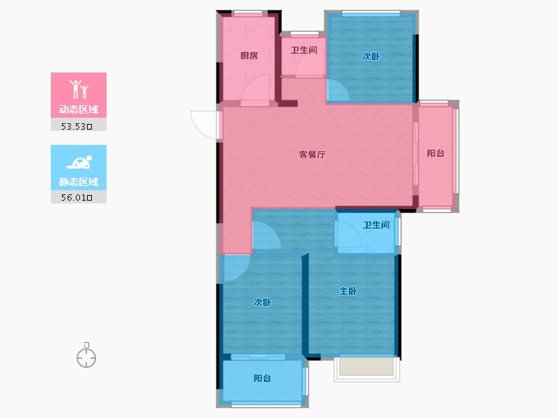 湖北省-黄冈市-阳光城-99.00-户型库-动静分区