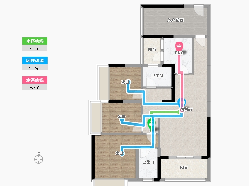 广东省-河源市-东海国际新城-95.07-户型库-动静线