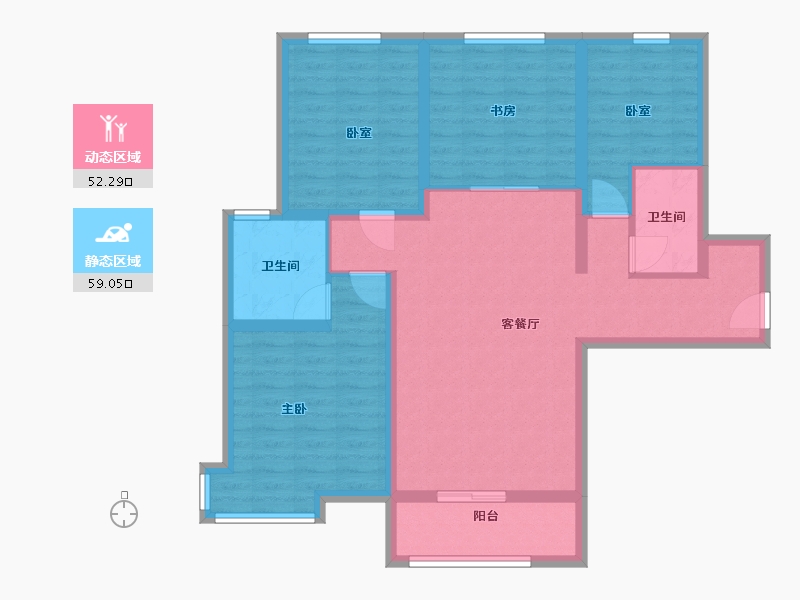 河北省-衡水市-滨湖国际-99.20-户型库-动静分区