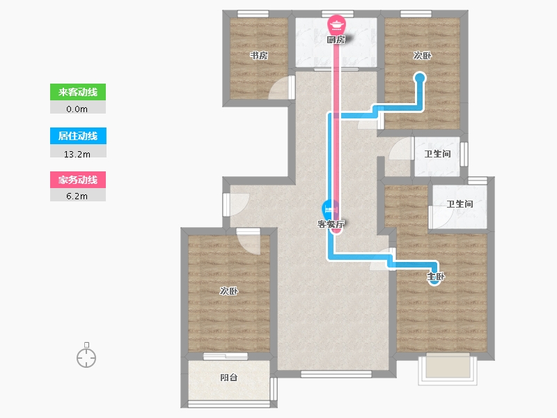 山东省-潍坊市-东隅社区-101.60-户型库-动静线