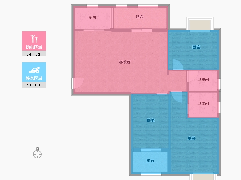 福建省-漳州市-团结社区-97.00-户型库-动静分区