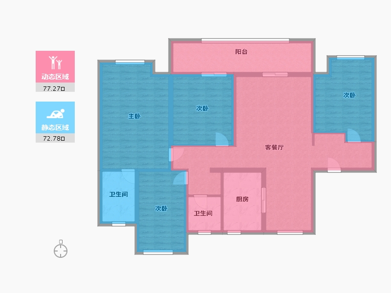 江苏省-徐州市-天悦府财富中心-135.00-户型库-动静分区