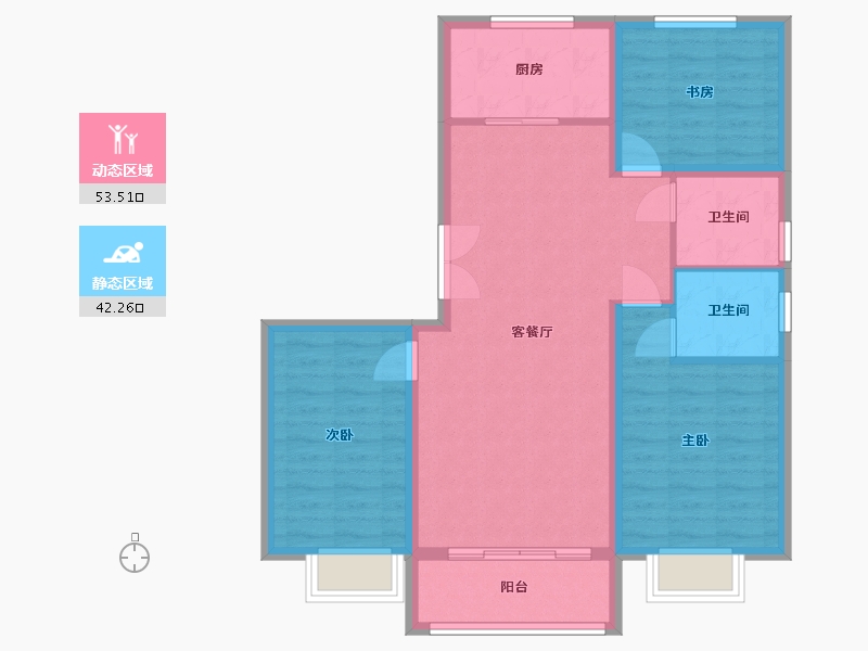 山东省-青岛市-枫韵港湾-98.24-户型库-动静分区