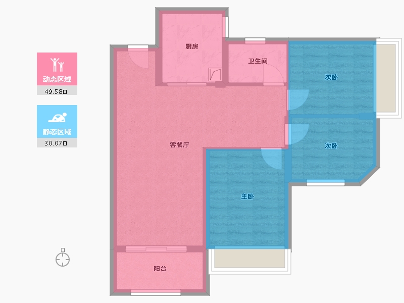 河南省-郑州市-万华城-71.20-户型库-动静分区