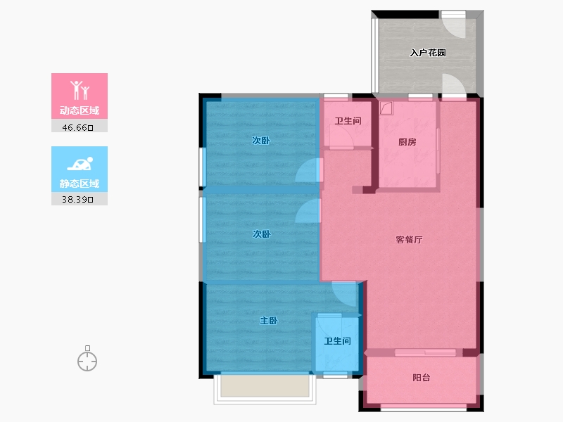 广西壮族自治区-来宾市-金霖华庭-80.00-户型库-动静分区