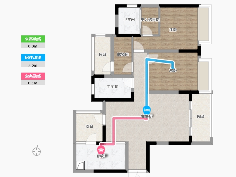 重庆-重庆市-中国铁建东林道销售中心-93.94-户型库-动静线