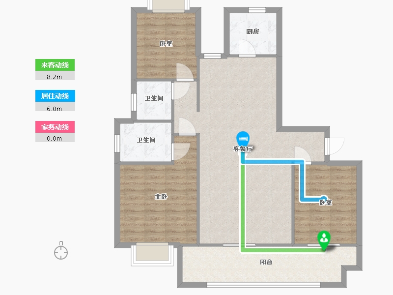 江西省-赣州市-联泰天璞-108.00-户型库-动静线