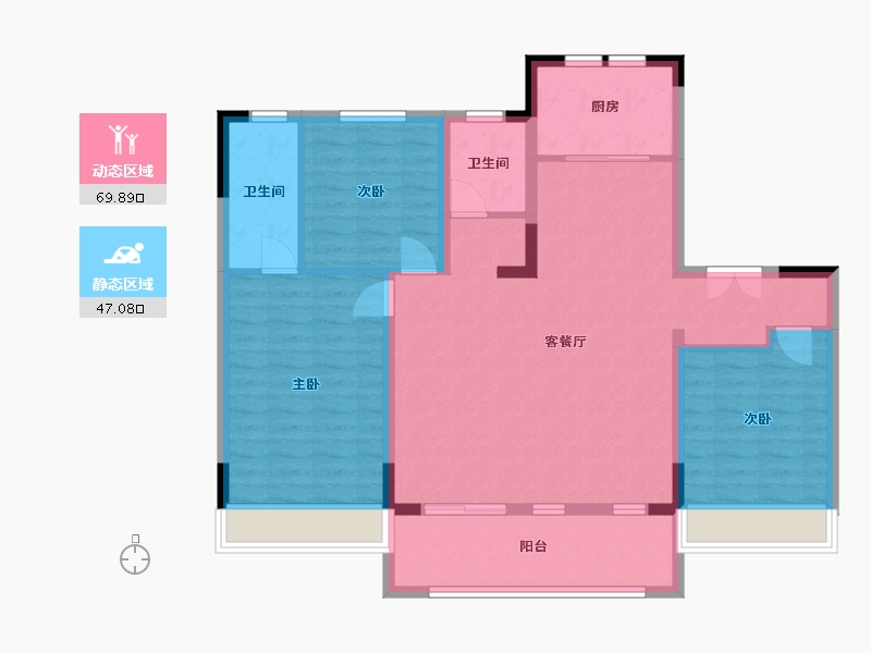 河南省-焦作市-腾飞-109.60-户型库-动静分区