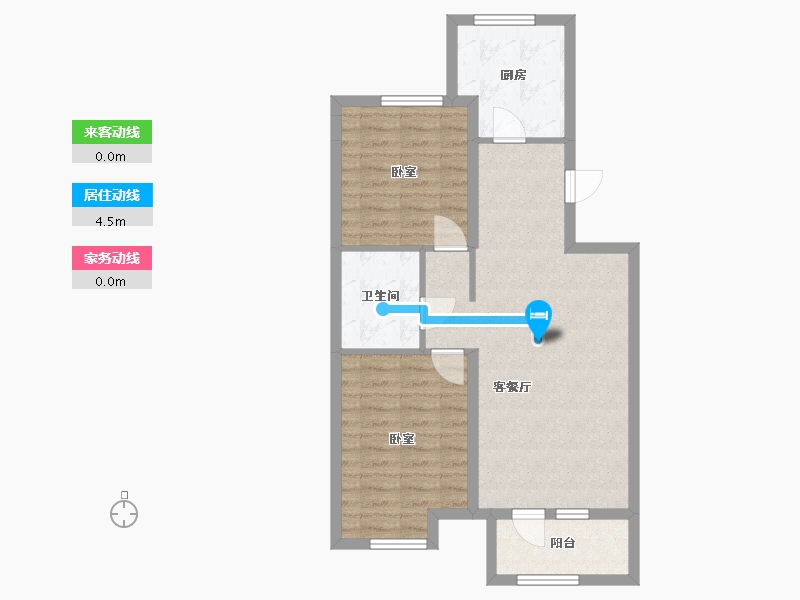 河北省-唐山市-浭阳华府-77.00-户型库-动静线