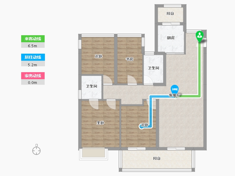 广西壮族自治区-百色市-碧园紫荆城-113.60-户型库-动静线