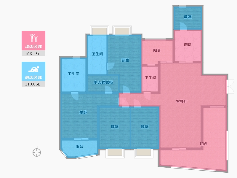 广东省-中山市-雅居乐世纪新城-三期-178.00-户型库-动静分区